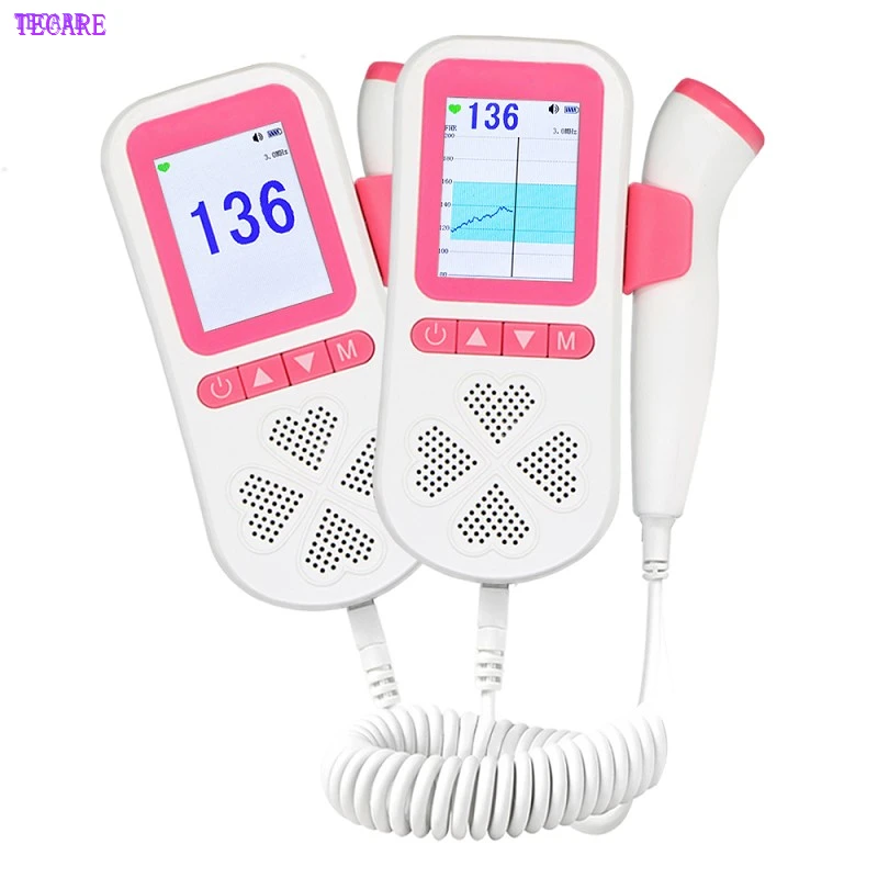 Home Use Curve Rechargeable Ultrasound Fetal Doppler